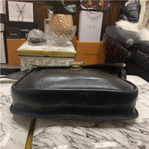 LORIANO TOLIANI Black Hand Crafted Leather Messenger Bag - Picture 12 of 16